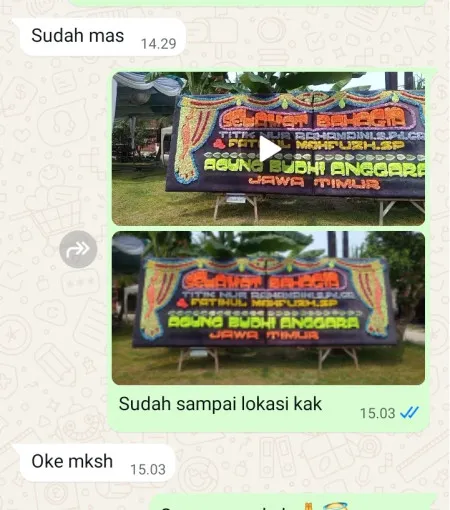 Pengiriman Papan Bunga Kliris Boja
