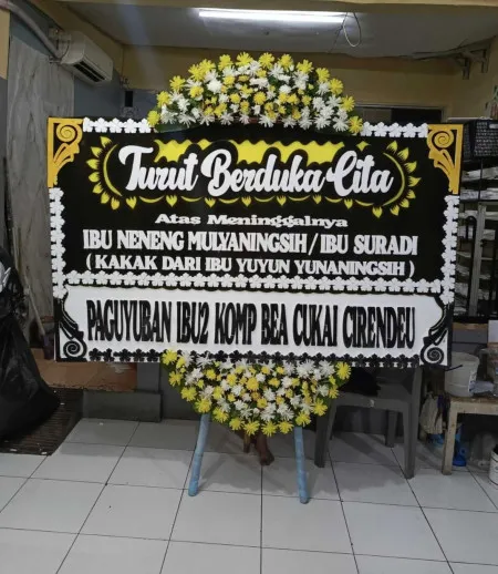 Papan Bunga Duka Kliris Boja